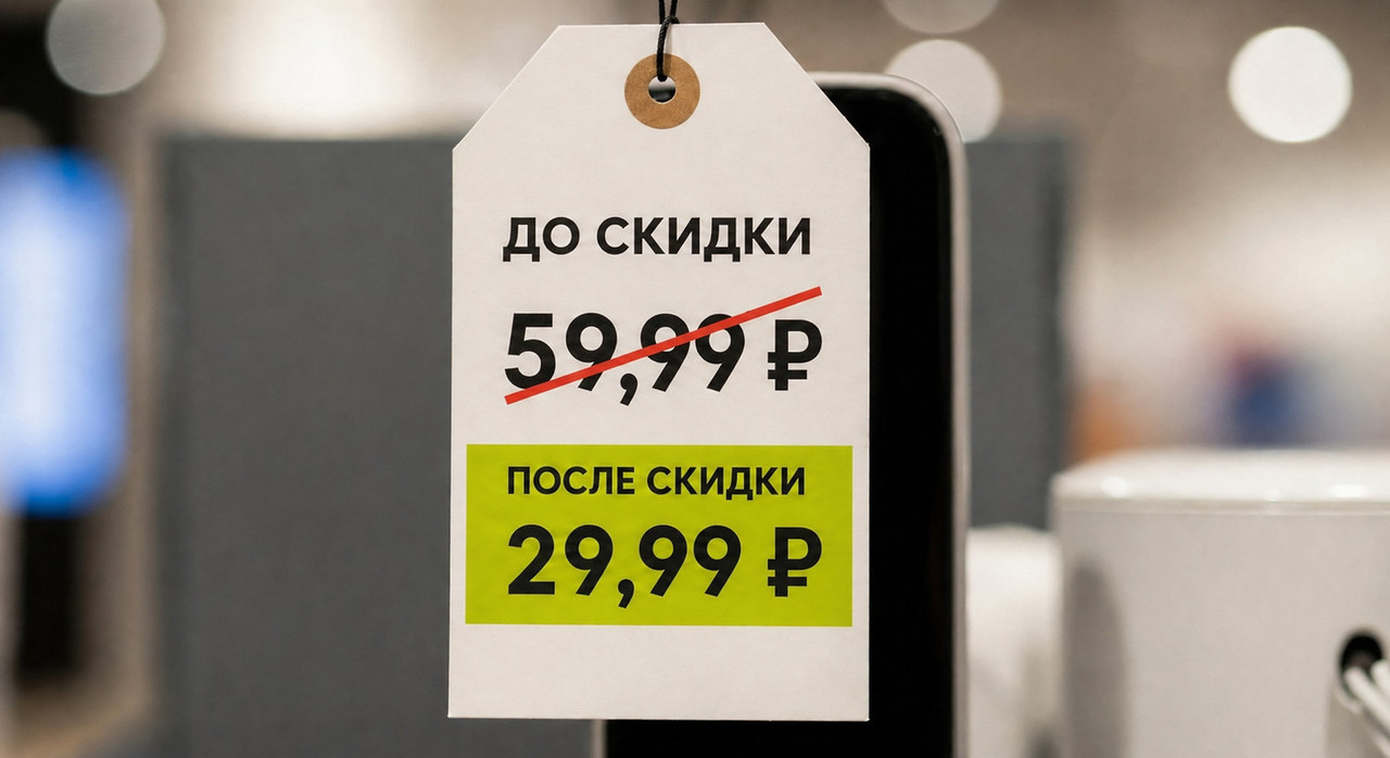Изменение цены после применения промокода